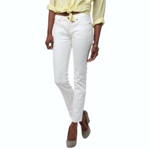 BDG White Cigarette Mid Rise Skinny Jeans UO